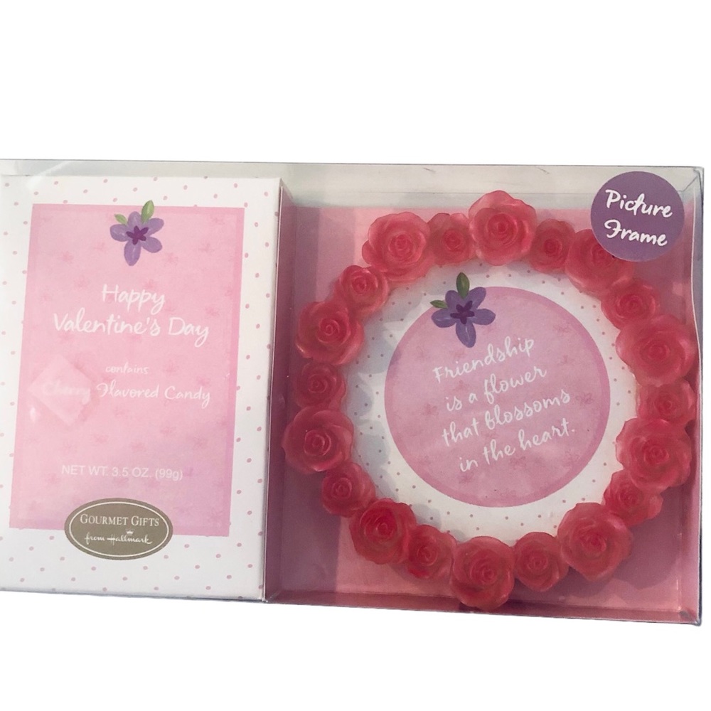 Valentines Day Picture Frame and Cherry Flavored Candy